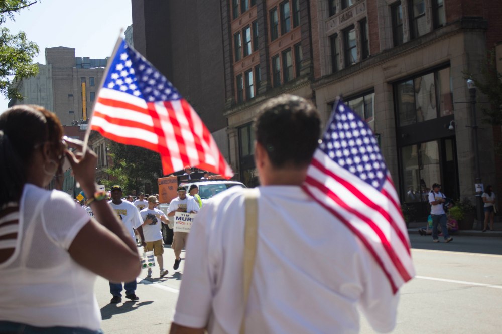 Aperture - Labor Day Parade Flags